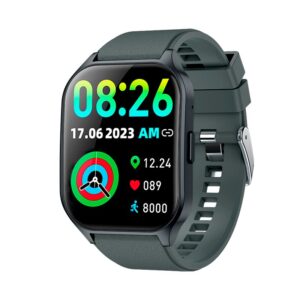 SMARTWATCH COOL CURVED SILICONA GRIS OSCURO AMOLED C/LLAMADAS