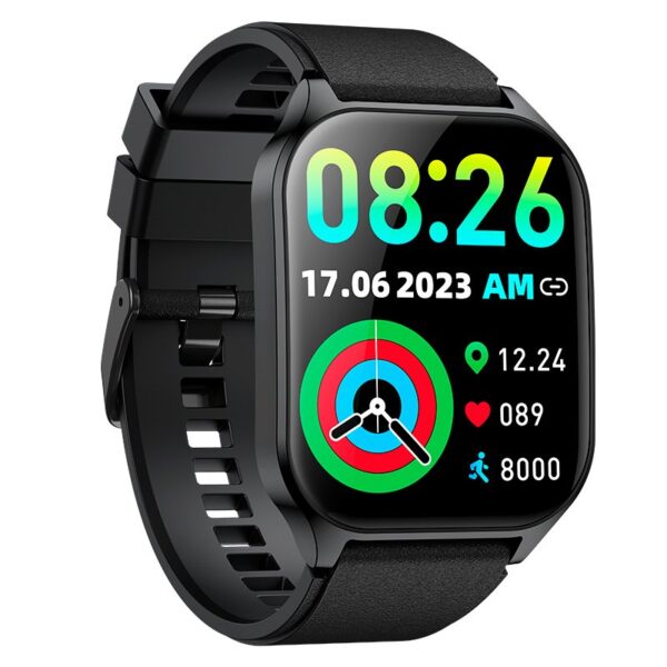 SMARTWATCH COOL CURVED SILICONA NEGRO AMOLED C/LLAMADAS - Imagen 2