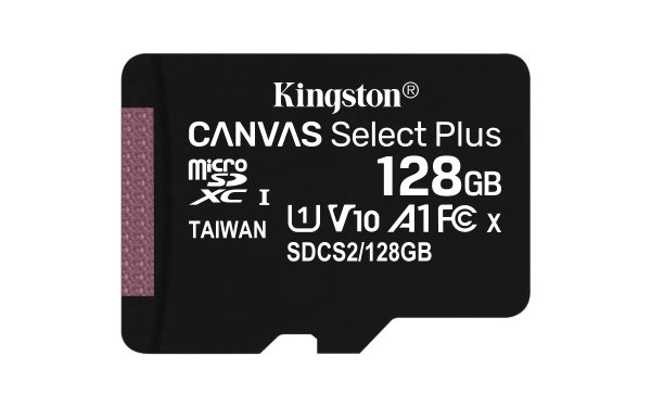 TARJETA MICRO SD KINGSTON 128GB CANVAS SELECT CL10 - Imagen 3