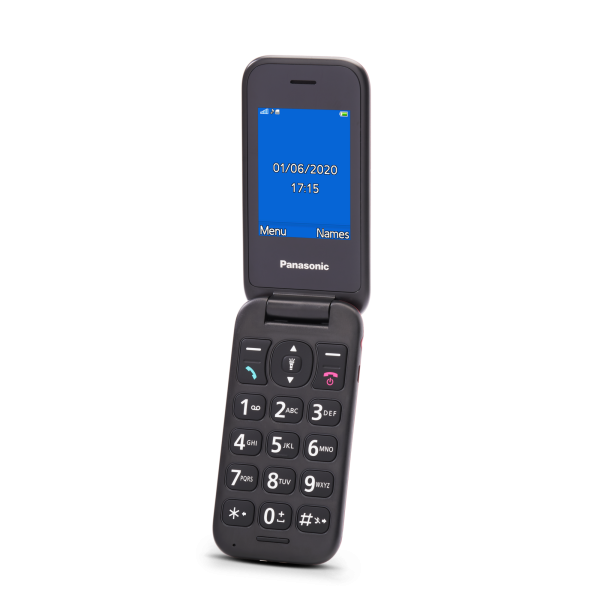 TELEFONO MOVIL PANASONIC KX-TU400EXR FACIL USO ROJO - Imagen 4