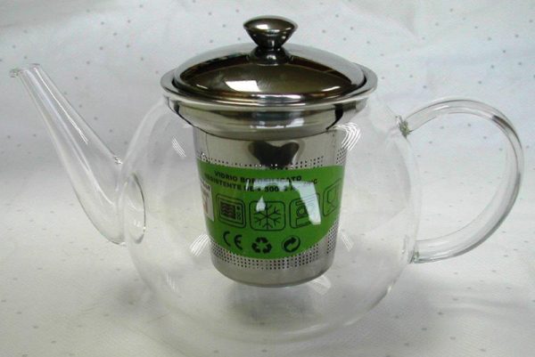 TETERA TECNHOGAR CRIST.FILT.ACERO INOX 600ML 01631 - Imagen 2