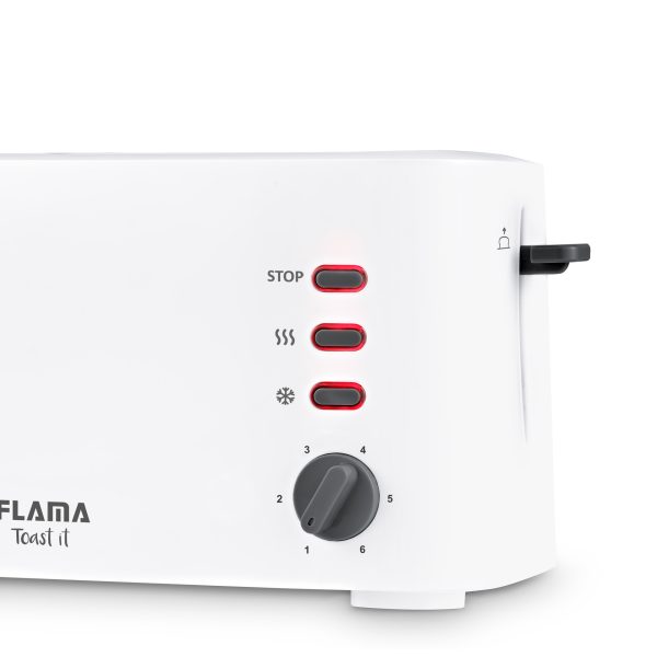 TOSTADOR FLAMA 948FL 1630W 2RAN LARGO BCO - Imagen 3