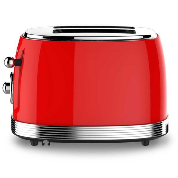 TOSTADOR RETRO SOGO TOS-SS-5460 PAN MOLDE 2 RAN 850W ROJO - Imagen 5