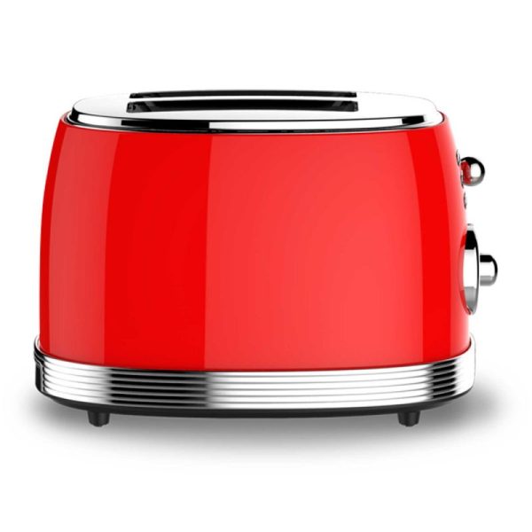 TOSTADOR RETRO SOGO TOS-SS-5460 PAN MOLDE 2 RAN 850W ROJO - Imagen 6