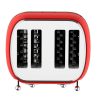 TOSTADOR RETRO SOGO TOS-SS-5465 PAN MOLDE 4 RAN 1500W ROJO - Imagen 8