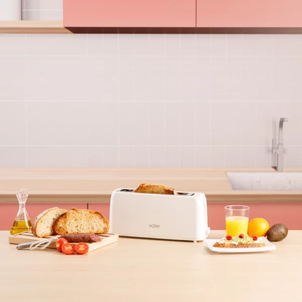TOSTADOR SOLAC TL5418 S96006300 BUON GIORNO LARGO 1 RANURA 800W BCO - Imagen 2