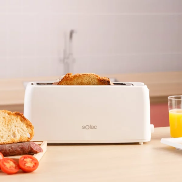 TOSTADOR SOLAC TL5418 S96006300 BUON GIORNO LARGO 1 RANURA 800W BCO - Imagen 4
