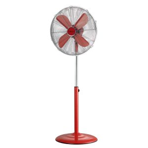 VENTILADOR PIE NEVIR NVRVPM40R 4ASP. 40CM OSCIL.ROJO