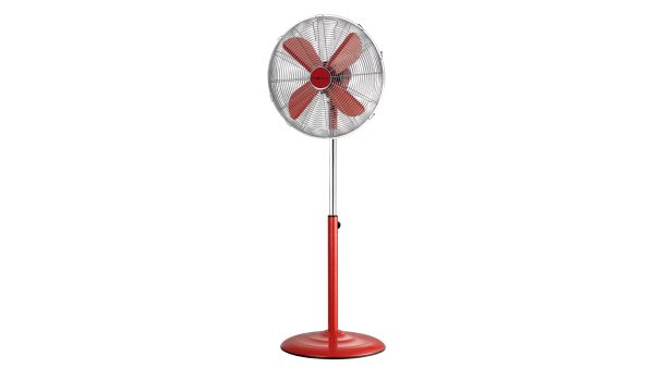 VENTILADOR PIE NEVIR NVRVPM40R 4ASP. 40CM OSCIL.ROJO