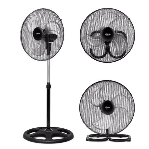 VENTILADOR PIE UFESA 84105334 OTTAWA 3EN1 3 ASPAS 45CM 70W OSC. - Imagen 6