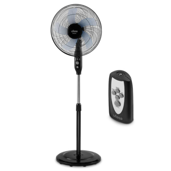 VENTILADOR PIE UFESA 84105610 DAKOTA 40CM 50W 5ASP NGO - Imagen 4