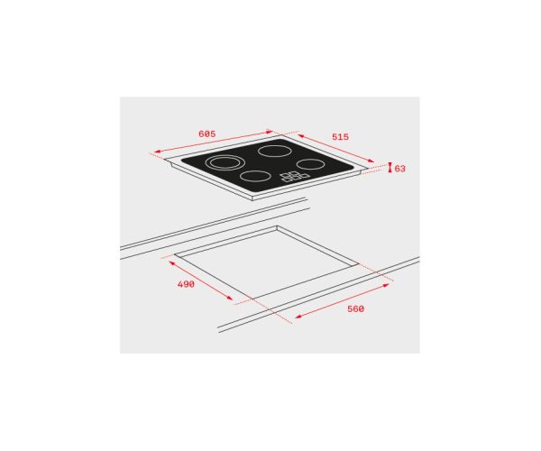 VITROCERAMICA TEKA TB6315 3F Z.27CM 5400W 60CM NGA 40239032 - Imagen 2