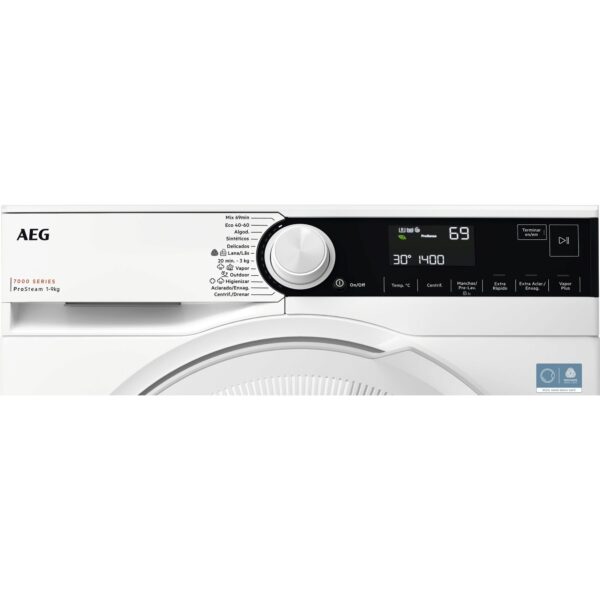 .AT.LAVADORA AEG LFR7394N2B 9KG 1400RPM A-20% INVERTER - Imagen 2