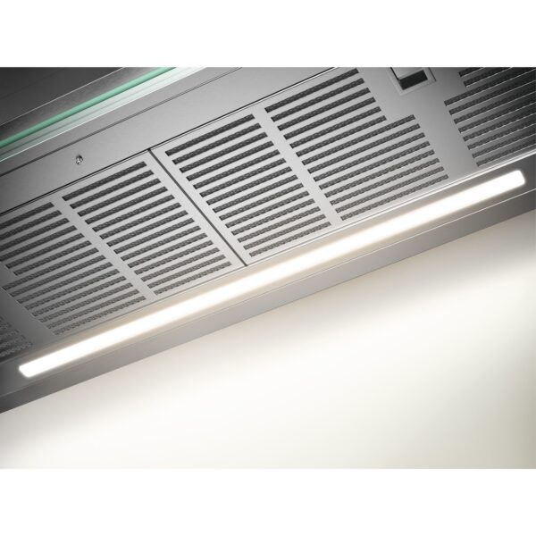 .AT.CAMPANA DECORATIVA INT. AEG GDE689HM 90CM 750M/H INOX - Imagen 4