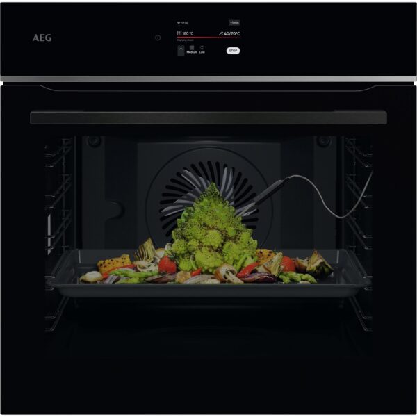 .AT.HORNO AEG TE8PB731AB MULT.19 A++PIRO SONDA WIFI 71L CRIST.NGO INOX