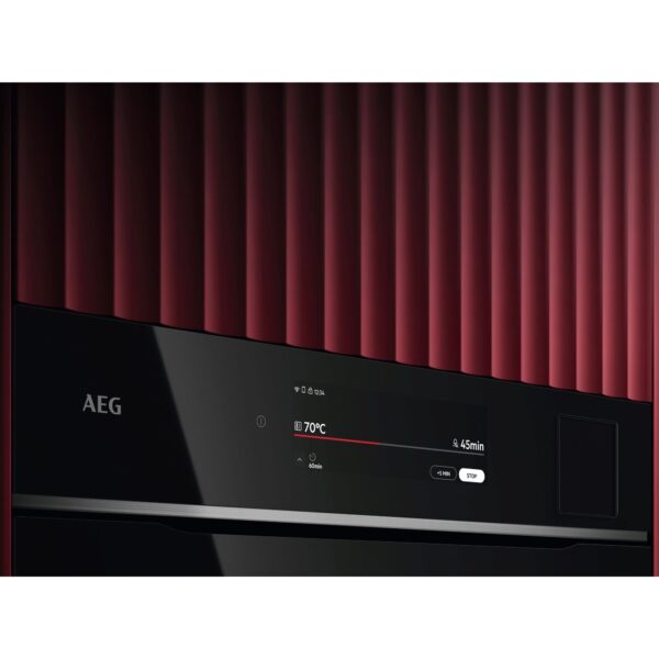.AT.HORNO COMPACTO AEG TP9SK821B MULT.27 A+HYDRO WIFI 45CM 45L CRIST. - Imagen 4