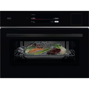 .AT.HORNO COMPACTO AEG TP9SK821B MULT.27 A+HYDRO WIFI 45CM 45L CRIST.