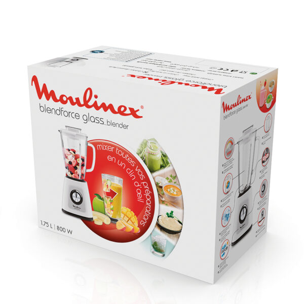 BATIDORA VASO MOULINEX LM4301 CRISTAL 1,25L 800W - Imagen 8