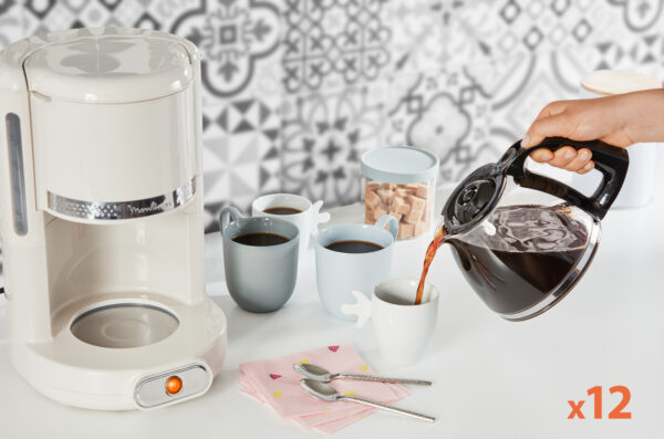 CAFETERA GOTEO MOULINEX FG381A10 SOLEIL 1,25L 10-15T JARRA CRIST. - Imagen 6