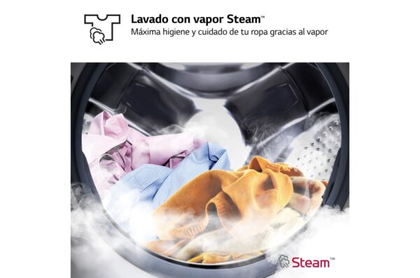 LAVADORA LG BLANCA F2WR5S08A0W 8KG 1200RPM A VAPOR INVERTER - Imagen 6