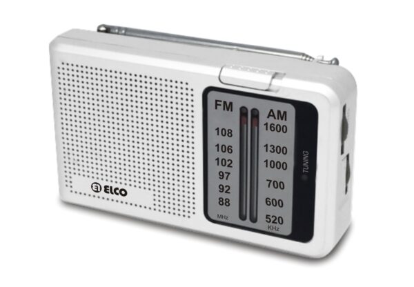 RADIO TRANSISTOR ELCO PD-712N PLATA