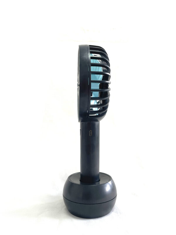 VENTILADOR DE MANO SOGO VEN-SS-21450 PORTATIL RECARGABLE 4W NGO/AZUL - Imagen 2