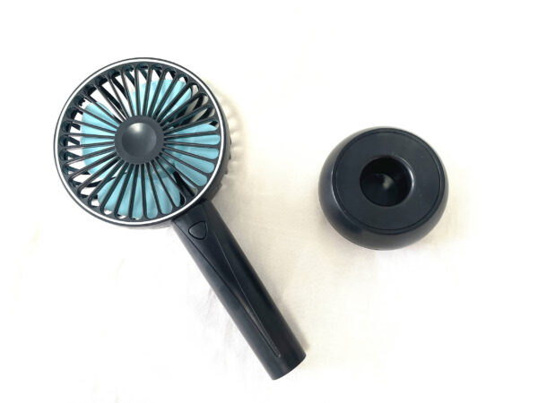 VENTILADOR DE MANO SOGO VEN-SS-21450 PORTATIL RECARGABLE 4W NGO/AZUL - Imagen 4