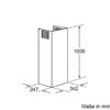 .AT.ACCESORIO SIEMENS LZ12265 PROLONGADOR CAMPANA 1M INOX (LZ12260) - Imagen 2