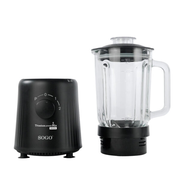 BATIDORA VASO SOGO BAT-SS-5570 TITANIUM POWER MIX 1,5L 1000W NGA - Imagen 4