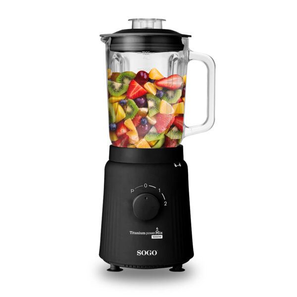 BATIDORA VASO SOGO BAT-SS-5570 TITANIUM POWER MIX 1,5L 1000W NGA - Imagen 5