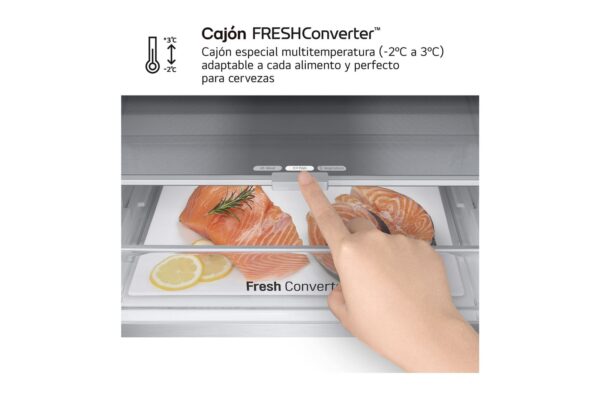 COMBI LG BLANCA GBV7270ESW 203X59,5 NF E DOORCOOLING+ 387L WIFI BCO - Imagen 6