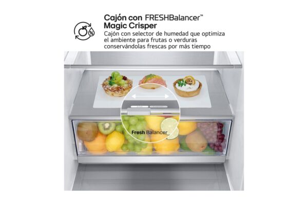 COMBI LG BLANCA GBV7270ESW 203X59,5 NF E DOORCOOLING+ 387L WIFI BCO - Imagen 7