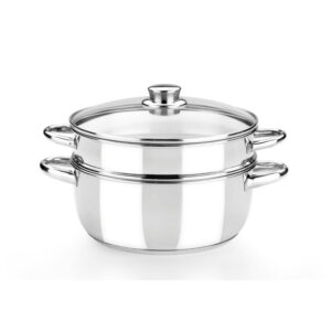 OLLA VAPOR MONIX OPTIMA TAPA CRISTAL INOX