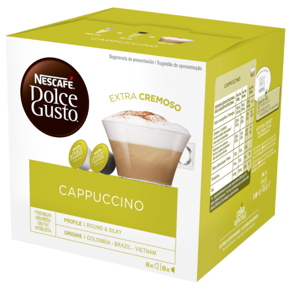 PAQUETE 16 CAPS.DOLCE GUSTO CAPUCHINO 12371536