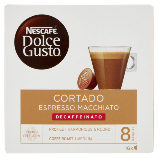 PAQUETE 16 CAPS.DOLCE GUSTO CORTADO DESCAF.12213078 - Imagen 2