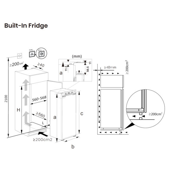 FRIGO 1P.INT.HISENSE RL3B303SAWE 177,2X54 NF E INVERTER P.FIJA WIFI 3 - Imagen 7
