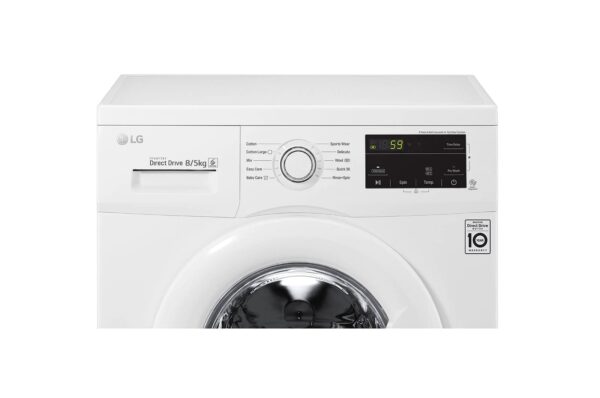 LAVASECADORA LG BLANCA F4J3TM5WD 8KG/5KG D/E 1400RPM INVERTER - Imagen 3