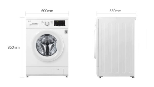 LAVASECADORA LG BLANCA F4J3TM5WD 8KG/5KG D/E 1400RPM INVERTER - Imagen 9