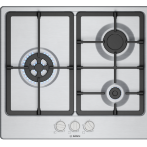 .AT.PLACA GAS BOSCH PGC6B5K90 3F C/WOK 60CM INOX