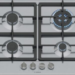 .AT.PLACA GAS BOSCH PGH6B5K90 4F C/WOK 60CM INOX