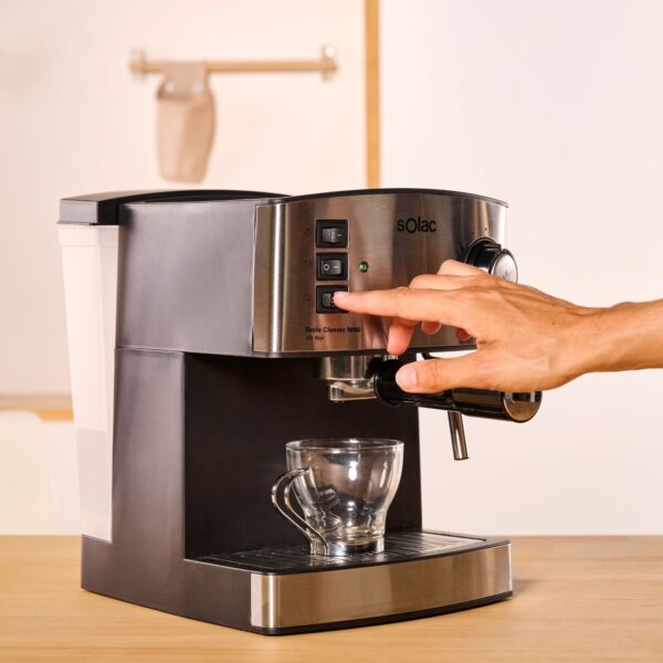 CAFETERA EXPRESS SOLAC S92020200 CE4483 TASTE CLASSIC M80 20BAR INOX - Imagen 4
