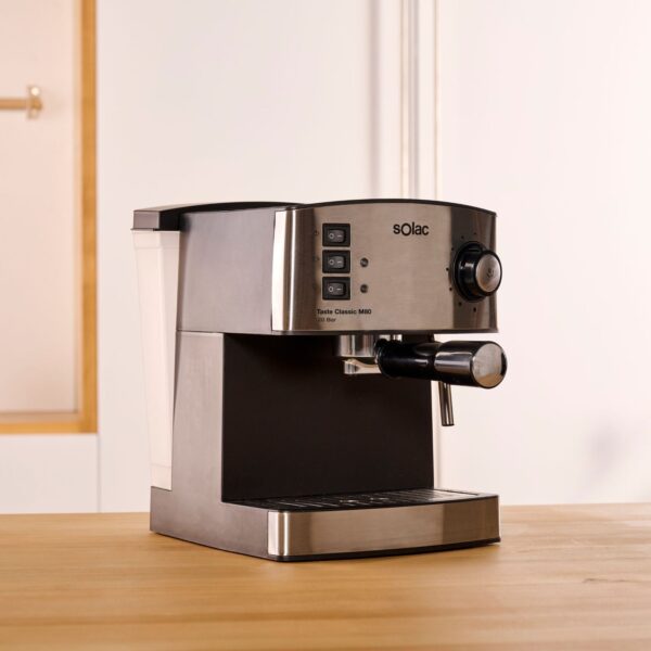 CAFETERA EXPRESS SOLAC S92020200 CE4483 TASTE CLASSIC M80 20BAR INOX - Imagen 6