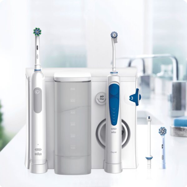IRRIGADOR DENTAL ORAL B OXYJET + CEPILLO PRO 1 BLANCO - Imagen 2