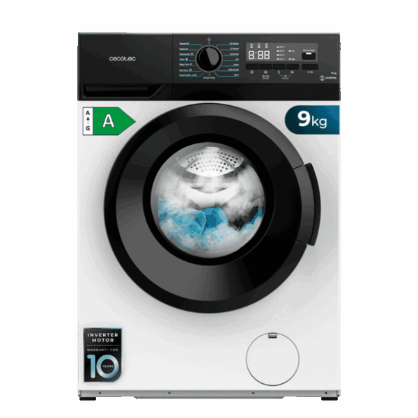 LAVADORA CECOTEC 02794 9KG 1400R A 9300 INVERTER PLUS BCA. - Imagen 3