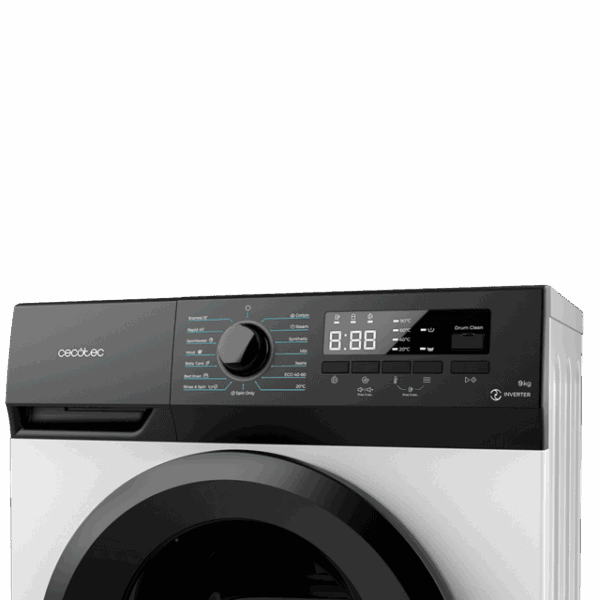 LAVADORA CECOTEC 02794 9KG 1400R A 9300 INVERTER PLUS BCA. - Imagen 4
