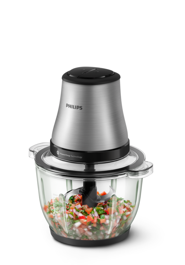 PICADORA PHILIPS HR1503/00 2L 500W BOWL CRISTAL - Imagen 2