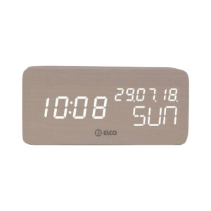RELOJ DESPERTADOR ELCO ED76B BCO.DIG. CALENT/TEMP
