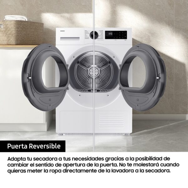 SECADORA BOMBA CALOR SAMSUNG DV90DG52A0AEEC 9K C WIFI BCO - Imagen 7