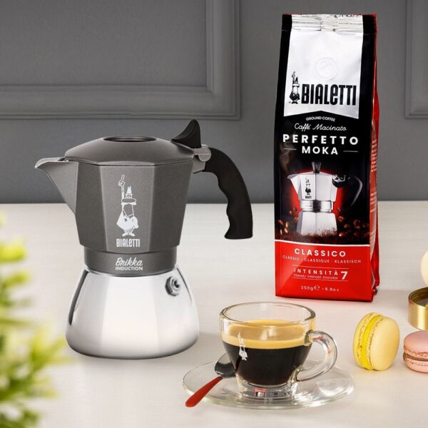 CAFETERA ITALIANA BIALETTI BRIKKA INDUCCION HACE CREMA - Imagen 3
