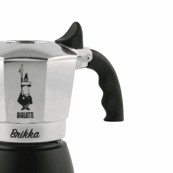 CAFETERA ITALIANA BIALETTI BRIKKA VITRO HACE CREMA - Imagen 2